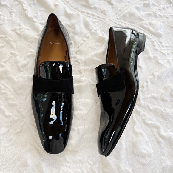 Paul Stuart Men's Heron Patent Leather Loafers Size 15 New - Picture 4 of 15